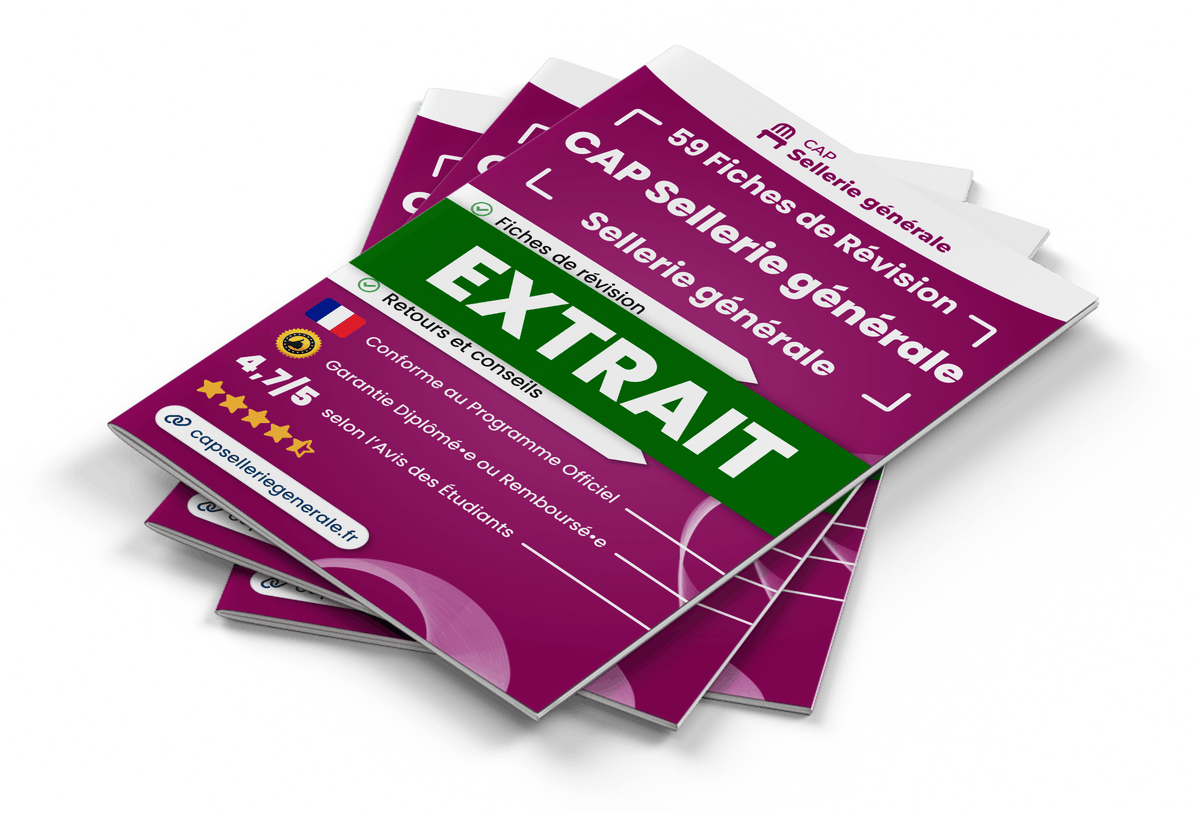 Extrait Fiches Révision gratuites CAP Sellerie générale